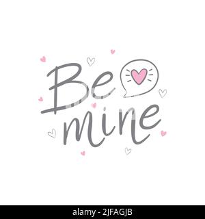 Alles Liebe zum Valentinstag. Handgezeichneter Bürstenschreiber-Schriftzug auf goldener und grauer glitzernder Herzgrube. Design für Urlaubs-Grußkarte. Stock Vektor