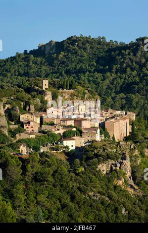 Frankreich, Var, die Dracenie, Dorf Châteaudouble Stockfoto