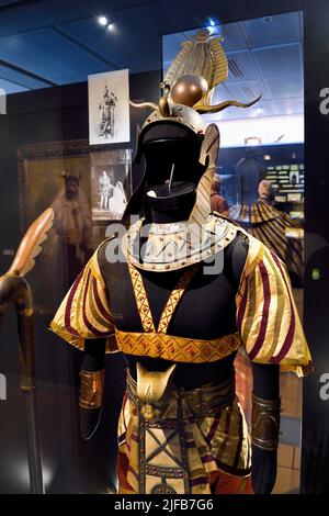 Frankreich, Charente-Maritime, Rochefort, Hèbre Museum, Ausstattung, die Pierre Loti auf dem Abschlussball trug, wie dieses Ossiris-Kostüm (1887) Stockfoto