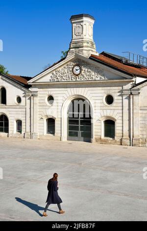 France, Charente, Angouleme, Cité internationale de la Bande dessinée et de l'image (CIBDI), das Comic-Museum in den ehemaligen Kellern von Magelis Stockfoto