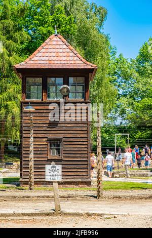 Polen, Schlesien, Oswiecim, von der UNESCO zum Weltkulturerbe erklärt, Konzentrationslager Auschwitz Stockfoto