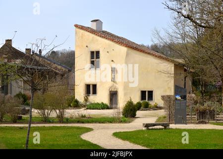 Frankreich, Vogesen, Domremy la Pucelle, Geburtshaus von Jeanne d'Arc, Geburtsort von Jeanne d'Arc, erbaut im 14.. Jahrhundert Stockfoto