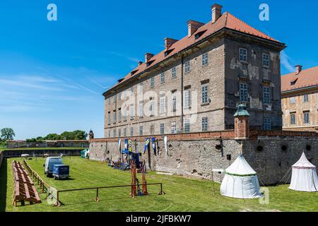 Holic, Slowakei - 18. Juni 2022 Alte Festung und Burg in der Stadt Holic in der Slowakei. Stockfoto