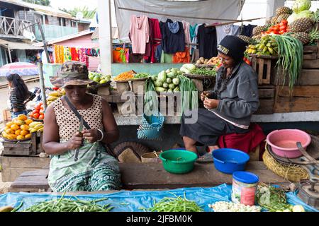 Madagaskar, Alaotra-Mangoro-Region, der Markt in Andasibé Stockfoto