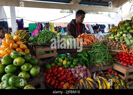 Madagaskar, Alaotra-Mangoro-Region, der Markt in Andasibé Stockfoto