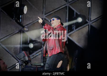 30. Juni 2022, Turin, Italia, Italien: Vasco Rossi spielt live im Turin Stadium. (Bild: © Bruno Brizzi/Pacific Press via ZUMA Press Wire) Stockfoto