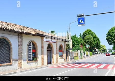 Aquileia, Italien. 19. Juni 2022. Touristische Informationen in Aquileia Stockfoto