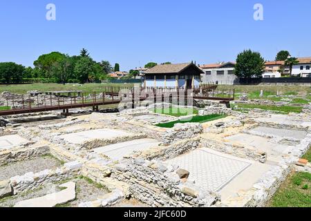 Aquileia, Italien. 19. Juni 2022. Ausgrabungen in Aquileia (FONDO CAL) Stockfoto