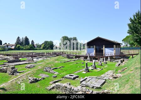 Aquileia, Italien. 19. Juni 2022. Ausgrabungen in Aquileia (FONDO CAL) Stockfoto