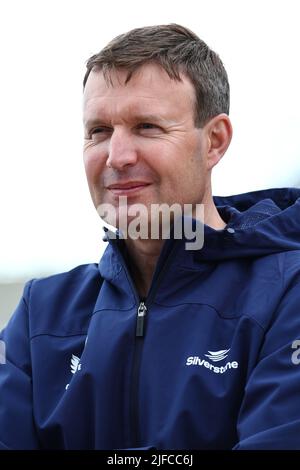 Silverstone, Großbritannien. 01.. Juli 2022. Stuart Pringle (GBR) Silverstone Circuit Managing Director. 01.07.2022. Formel 1 Weltmeisterschaft, Rd 10, Großer Preis Von Großbritannien, Silverstone, England, Übungstag. Bildnachweis sollte lauten: XPB/Press Association Images. Quelle: XPB Images Ltd/Alamy Live News Stockfoto