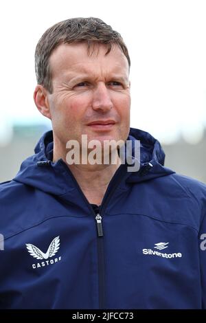 Silverstone, Großbritannien. 01.. Juli 2022. Stuart Pringle (GBR) Silverstone Circuit Managing Director. 01.07.2022. Formel 1 Weltmeisterschaft, Rd 10, Großer Preis Von Großbritannien, Silverstone, England, Übungstag. Bildnachweis sollte lauten: XPB/Press Association Images. Quelle: XPB Images Ltd/Alamy Live News Stockfoto