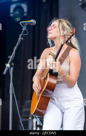 Milwaukee, USA. 30.. Juni 2022. BRE Kennedy beim Summerfest Music Festival am 30. Juni 2022 in Milwaukee, Wisconsin (Foto: Daniel DeSlover/Sipa USA) Quelle: SIPA USA/Alamy Live News Stockfoto