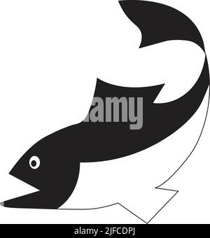 Schwimmen Vektor Fisch Stock Vektor