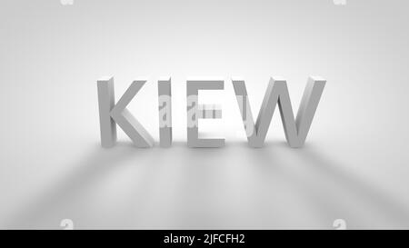 Kiev 3D Text Stockfoto