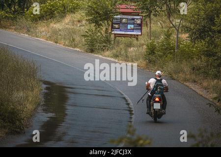 Demir Kapija Canyon - Das Eiserne Tor Stockfoto