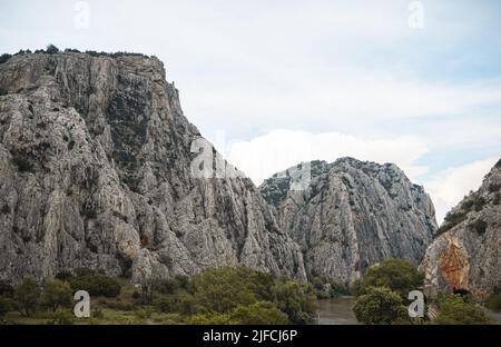 Demir Kapija Canyon - Das Eiserne Tor Stockfoto