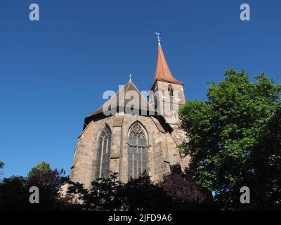 St. Jakob, Übersetzung St. Jakob, evangelisch-lutherische Kirche in Nürnberg, Deutschland Stockfoto