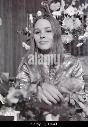 MAMASA UND DIE PAPAS US ro k Group mit Michelle Phillips im Oktober 1967. Foto: Tony Gale Stockfoto