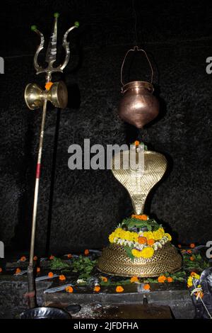 Shiv Tempel, Shiv Lingam, Höhlen Tempel Stockfoto