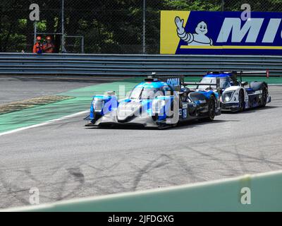 Monza, Italien. 01.. Juli 2022. 19 ALGARVE pro RACING PRT G Oreca 07 - Gibson Sophia Florsch (DEU) S Bent Viscaal (NLD) during Endurance - ELMS FP1 Monza, Italy Juli 1 2022 Quelle: Independent Photo Agency Srl/Alamy Live News Stockfoto