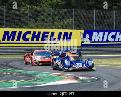 Monza, Italien. 01.. Juli 2022. 35 BHK MOTORSPORT GBR G Oreca 07 - Gibson Francesco Dracone (ITA) S Markus Pommer (DEU) S Sergio Campana (ITA during Endurance - ELMS FP1 Monza, Italy Juli 1 2022 Quelle: Independent Photo Agency Srl/Alamy Live News Stockfoto