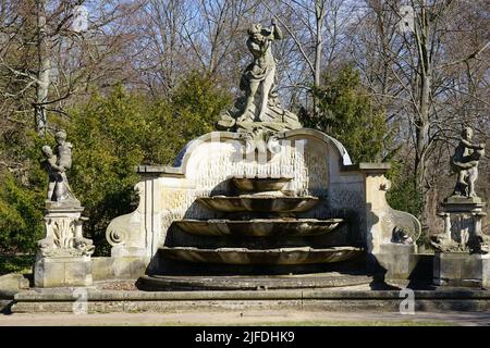 Der Muschelbrunnen von Johann Gottfried Knöffler, Stockfoto