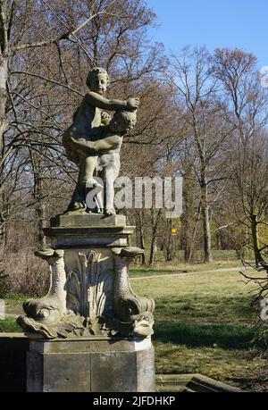 Der Muschelbrunnen von Johann Gottfried Knöffler, Stockfoto