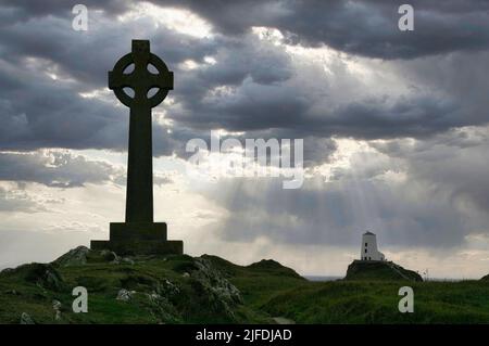 Llandwyn Insel und Staplehurst Strand auf der Insel Anglesey im Norden von Wales Stockfoto