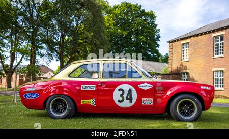 Alan Mann Racing Team - 1968 Ford Escort ‘XOO 346F’ auf dem Juni Scramble im Bicester Heritage Center am 19.. Juni 2022 ausgestellt Stockfoto