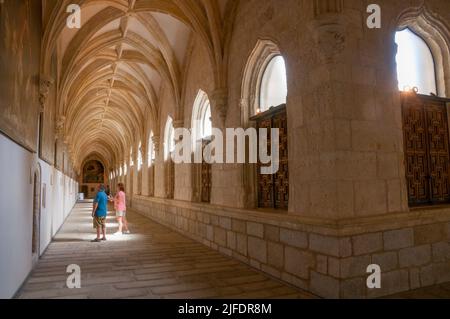 Kreuzgang des Klosters Santa Maria del Paular. Rascafria, Provinz Madrid, Spanien. Stockfoto