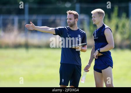 Gents Arzt Jens De Decker, abgebildet während einer Trainingseinheit des belgischen First League Teams KAA Gent, in Stegersbach, Österreich, vor der Saison 2022-2023, Samstag, 02. Juli 2022. BELGA FOTO DOMEN GROGL Kredit: Belga Nachrichtenagentur/Alamy Live News Stockfoto