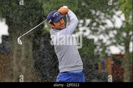 Der Spanier Jorge Campillo am zweiten Tag der Horizon Irish Open 2022 im Mount Juliet Estate, Thomastown, Co Kilkenny. Bilddatum: Samstag, 2. Juli 2022. Stockfoto