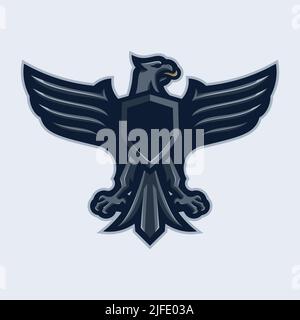 LOGO VON EAGLE MASCOT Stock Vektor