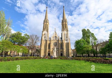 Budapest, Ungarn. Szent Erzsebet Kirche oder St. Elizabeth's Parish Church Stockfoto