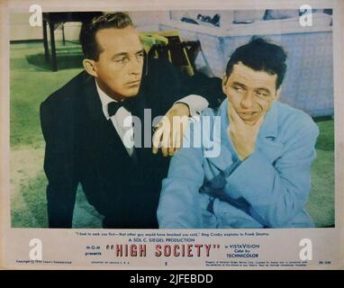 BING CROSBY und FRANK SINATRA in DER HIGH SOCIETY 1956 Regisseur CHARLES WALTERS Drehbuch John Patrick aus dem Stück The Philadelphia Story von Philip Barry Musik und Texte Cole Porter Sol C. Siegel Productions / Bing Crosby Productions / Metro Goldwyn Mayer Stockfoto