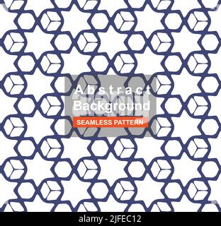 Abstrakt geometrische nahtlose Muster Hintergrund, Vektor-Illustration Stock Vektor