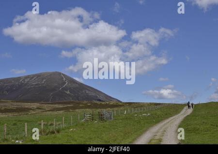 Die Landschaft bei Glen Tilt in der Nähe von Blair Atholl in den schottischen Highlands Stockfoto