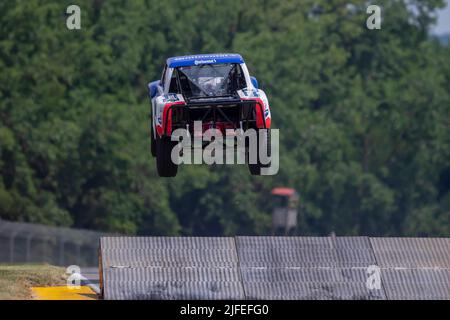 Lexington, OH, USA. 1.. Juli 2022. BILL HYNES übt für den Honda Indy 200 auf dem Mid Ohio Sports Car Course in Lexington OH. (Bild: © Walter G. Arce Sr./ZUMA Press Wire) Stockfoto