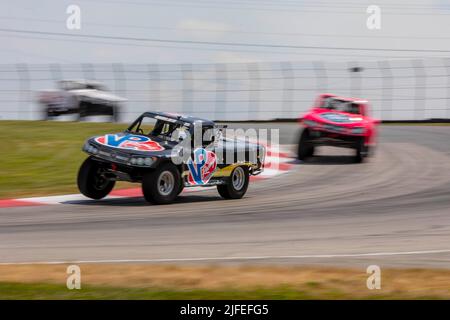 Lexington, OH, USA. 1.. Juli 2022. GAVIN HARLIEN übt für den Honda Indy 200 auf dem Mid Ohio Sports Car Course in Lexington OH. (Bild: © Walter G. Arce Sr./ZUMA Press Wire) Stockfoto