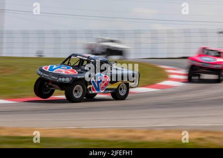 Lexington, OH, USA. 1.. Juli 2022. GAVIN HARLIEN übt für den Honda Indy 200 auf dem Mid Ohio Sports Car Course in Lexington OH. (Bild: © Walter G. Arce Sr./ZUMA Press Wire) Stockfoto