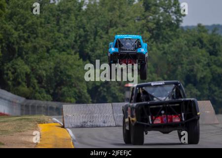 Lexington, OH, USA. 1.. Juli 2022. MAX GORDON übt für den Honda Indy 200 auf dem Mid Ohio Sports Car Course in Lexington OH. (Bild: © Walter G. Arce Sr./ZUMA Press Wire) Stockfoto