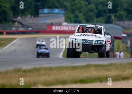 Lexington, OH, USA. 1.. Juli 2022. BILL HYNES übt für den Honda Indy 200 auf dem Mid Ohio Sports Car Course in Lexington OH. (Bild: © Walter G. Arce Sr./ZUMA Press Wire) Stockfoto