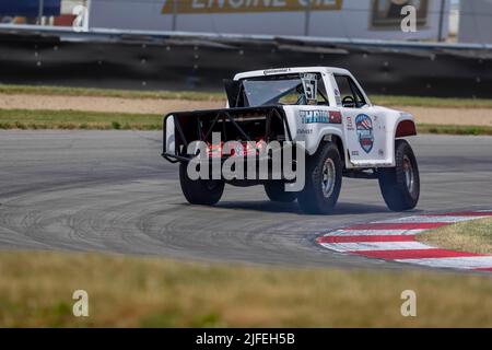 Lexington, OH, USA. 1.. Juli 2022. BILL HYNES übt für den Honda Indy 200 auf dem Mid Ohio Sports Car Course in Lexington OH. (Bild: © Walter G. Arce Sr./ZUMA Press Wire) Stockfoto