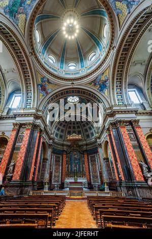 Inside London Oratory, London, Großbritannien Stockfoto