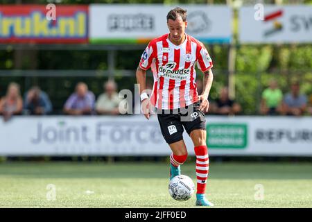 GOUDA, NIEDERLANDE - 2. JULI: Mario Engels von Sparta Rotterdam während des Vorsaison-Freundschaftsspiel zwischen Gouds Sterrenteam und Sparta Rotterdam bei Jodan Boys am 2. Juli 2022 in Gouda, Niederlande (Foto: Hans van der Valk/Orange PicBilder) Stockfoto