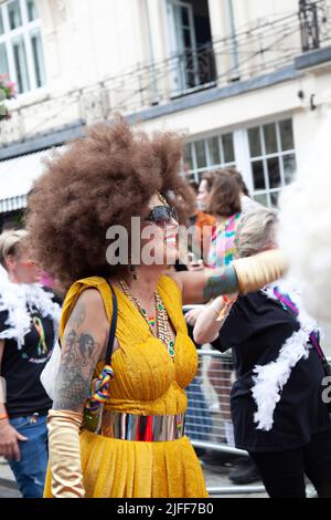 Gay Pride March - People on the March - 2 July 2022, London, UK Stockfoto