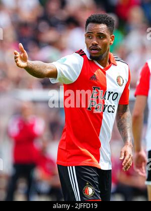 ROTTERDAM, NIEDERLANDE - 2. JULI: Danilo von Feyenoord beim Club-Freundschaftsspiel zwischen Feyenoord und FC Kopenhagen am 2. Juli 2022 in Rotterdam, Niederlande (Foto: Geert van Erven/Orange Picts) Stockfoto