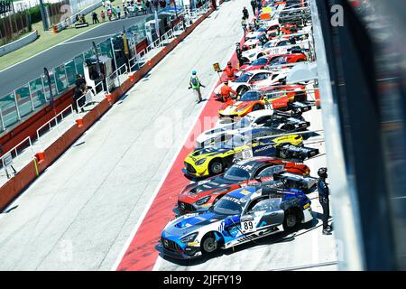 Fanatec GT World Challange - Misano RACE 1, Pit Lane Stockfoto