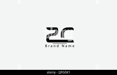Buchstabenbuchstaben Initialen Monogramm-Logo ZC CZ C Stock Vektor