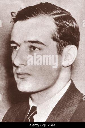 Raoul Wallenberg. Schwedischer Diplomat. Geboren im August 4 1912, verschwunden im Januar 17 1945. Er rettete Tausende von juden im deutsch besetzten Ungarn während des Holocaust von deutschen nazis und ungarischen Faschisten während der späteren Phasen des Zweiten Weltkriegs Was mit ihm geschah, als er starb, ist immer noch Gegenstand fortgesetzter Spekulationen. Stockfoto